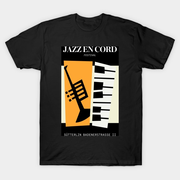 Jazz | Bauhaus Poster II T-Shirt by ayeyokp